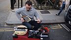 Amazingly creative street musician in London